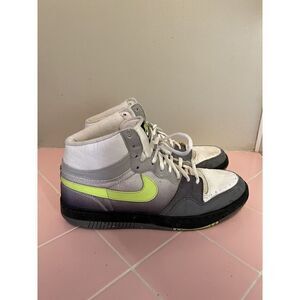 Vtg 2008 Nike Court Force Hi Volt Green Basketball Shoes, Size 10.5 (314362-171)
